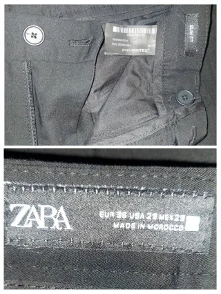 Traje Negro Caballero slim fit  de Zara