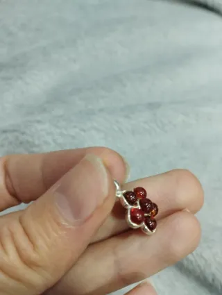 Colgante Plata Flor Ámbar