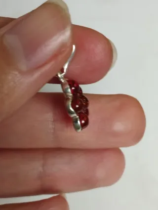 Colgante Plata Flor Ámbar