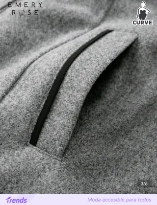 Abrigo gris EMERY ROSE a estrenar