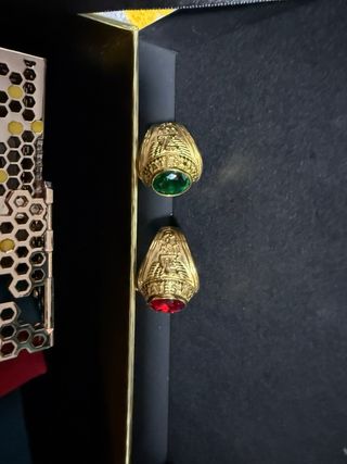 Anillos de Acero Chapado en Oro 18k