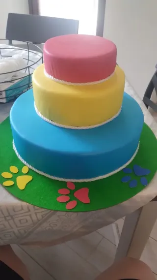 Torta finta Paw Patrol 4 anni