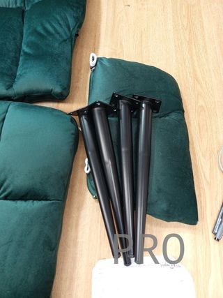 Sillón relax terciopelo verde oscuro vidaXL