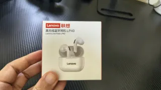 Fones Bluetooth Lenovo LP40 Preto