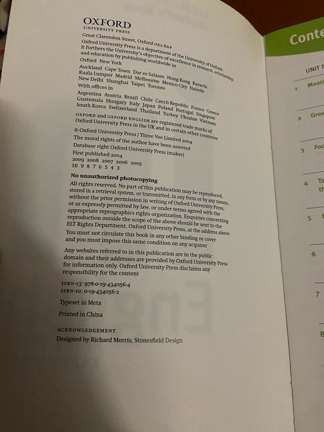 Libro In English Oxford