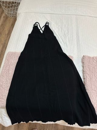 OFERTA Vestido Largo Negro STRADIVARIUS