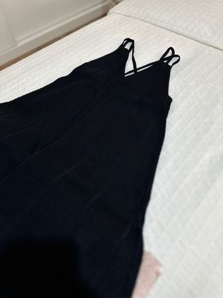 OFERTA Vestido Largo Negro STRADIVARIUS