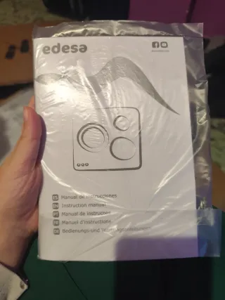 Placa de inducción blanca Edesa