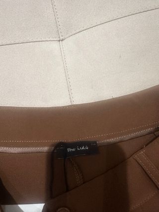 Minigonna marrone a pieghe