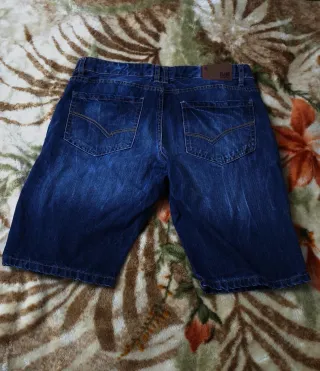 Pantalón vaquero corto azul marino de Hombre