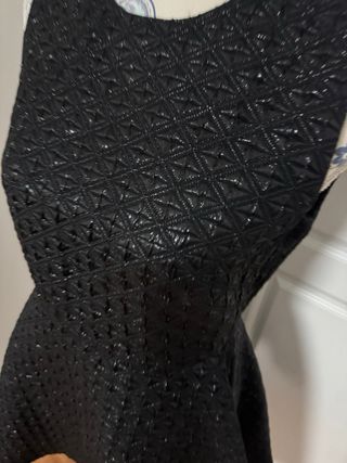 Vestido fiesta negro con brillo