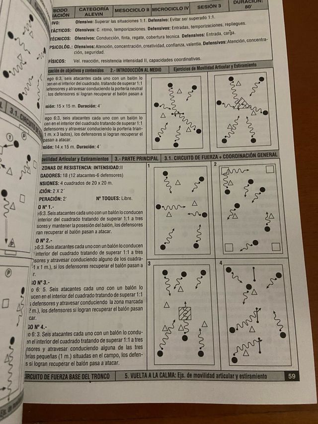 Futbol 120 Fichas de Entrenamientopara Alevines