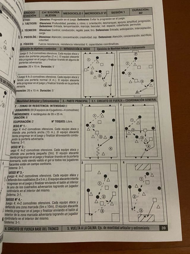 Futbol 120 Fichas de Entrenamientopara Alevines