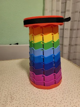 Taburete Plegable Portátil Arcoíris