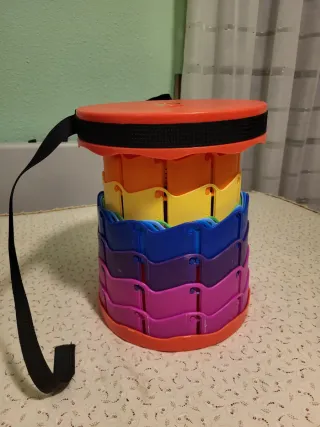 Taburete Plegable Portátil Arcoíris