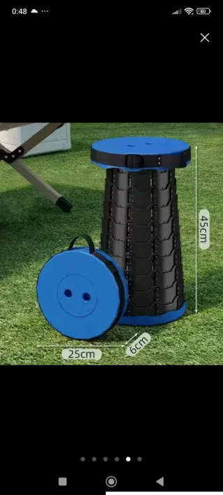 Taburete Plegable Portátil Arcoíris