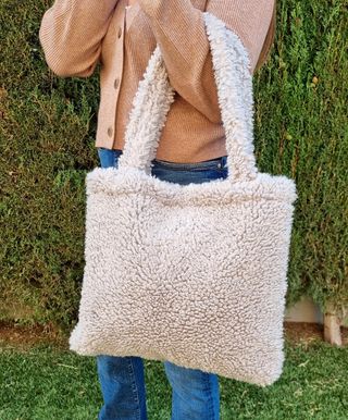 XL-Plus Bolso Shopping Borrego-Teddy-Italy
