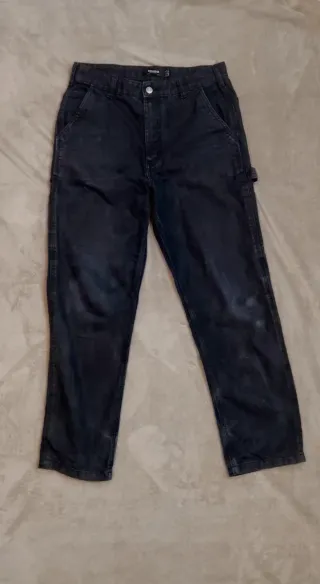 Pantalones de vaquero negro hombre talla 38=M