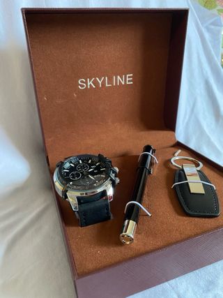 Set SKYLINE Reloj, Bolígrafo y Llavero