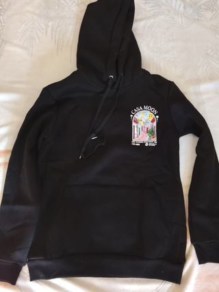 Sudadera CASA MOON Negra  la talla :S.M.L.XL.XXL