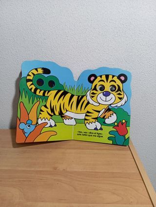 ANIMALES DE LA SELVA LIBRO INFANTIL 2-4 AÑOS.