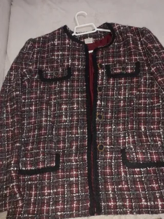 Traje de chaqueta y falda tweed