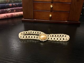 Collar choker perlas vintage