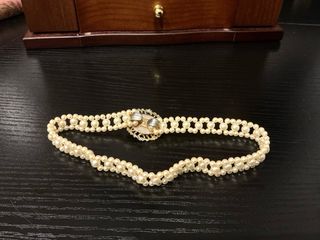 Collar choker perlas vintage