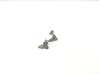 pendientes plata 925mm con piedra con circonita