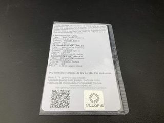 anillo oro 18k con piedra