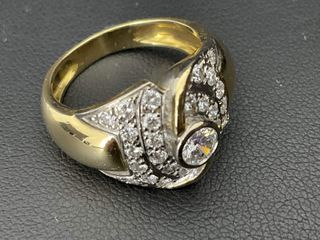 anillo oro 18k con piedra
