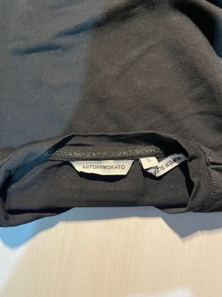 Camiseta Antony Morato Talla S Negra MANGA LARGA