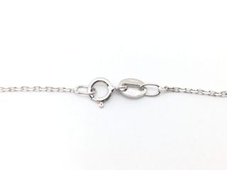 collar oro 18k con diamante de laboratorio 23cm