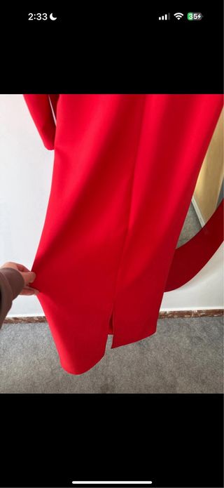 Vestido rojo invitada ocasión especial M/L/XL