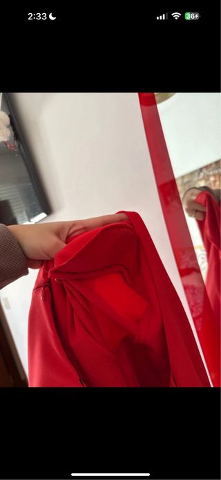 Vestido rojo invitada ocasión especial M/L/XL