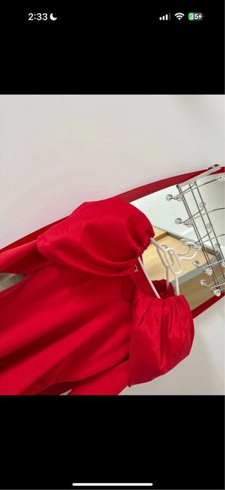 Vestido rojo invitada ocasión especial M/L/XL