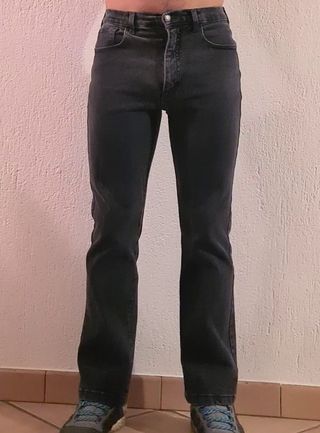 Pantalone uomo IBER Jeans taglia 29 nero fustagno