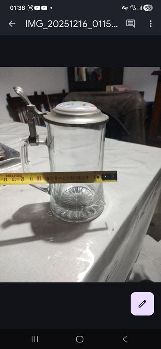 Caneca Cerveja Haribo Tampa Metal Vidro