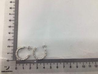 pendientes plata 925mm con piedra con circonita