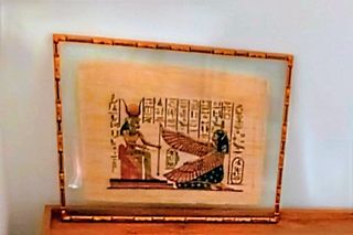 Cuadro antiguo papiro egipcio