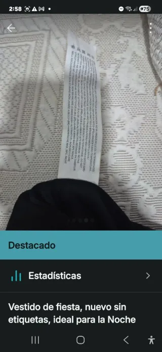 Vestido fiesta lentejuelas negro/verde