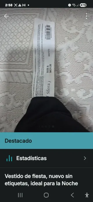 Vestido fiesta lentejuelas negro/verde