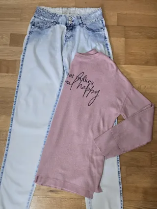 Lote de ropa: Jeans y Camiseta. Talla XS. 2,40 EUR