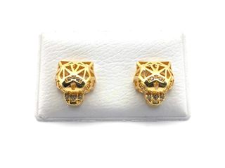 pendientes oro 18k con circonita