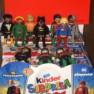 Figuras Playmobil DC kinder eggs coleção