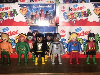 Figuras Playmobil DC kinder eggs coleção