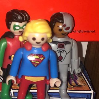 Figuras Playmobil DC kinder eggs coleção