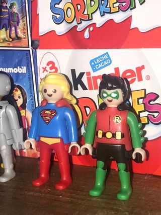 Figuras Playmobil DC kinder eggs coleção