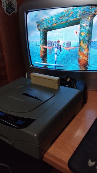 Sega Saturn japo con psu saturn y juego