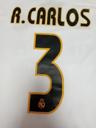 Camiseta de fútbol retro talla S R.Carlos 3